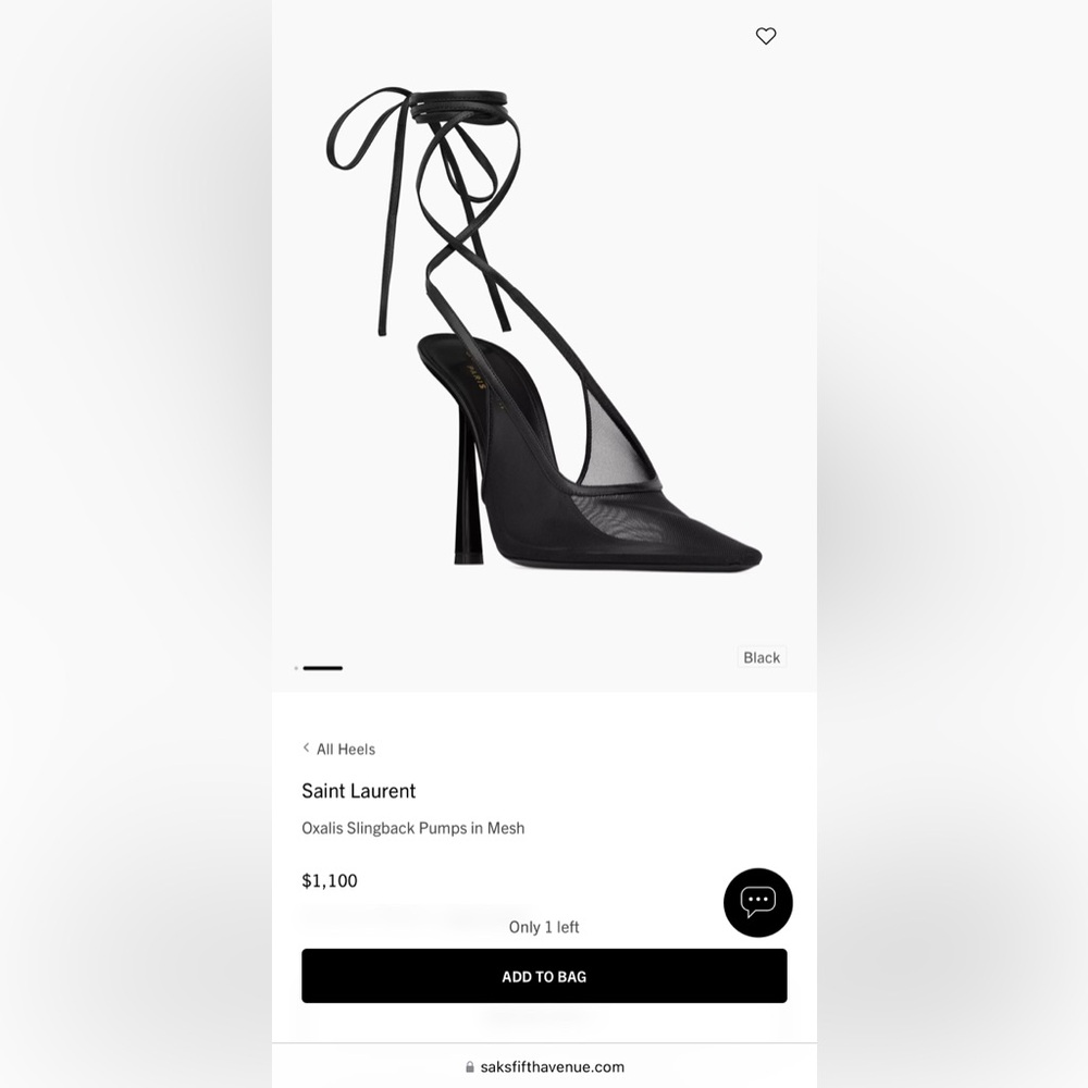 Saint Laurent Oxalis Slingback Pumps